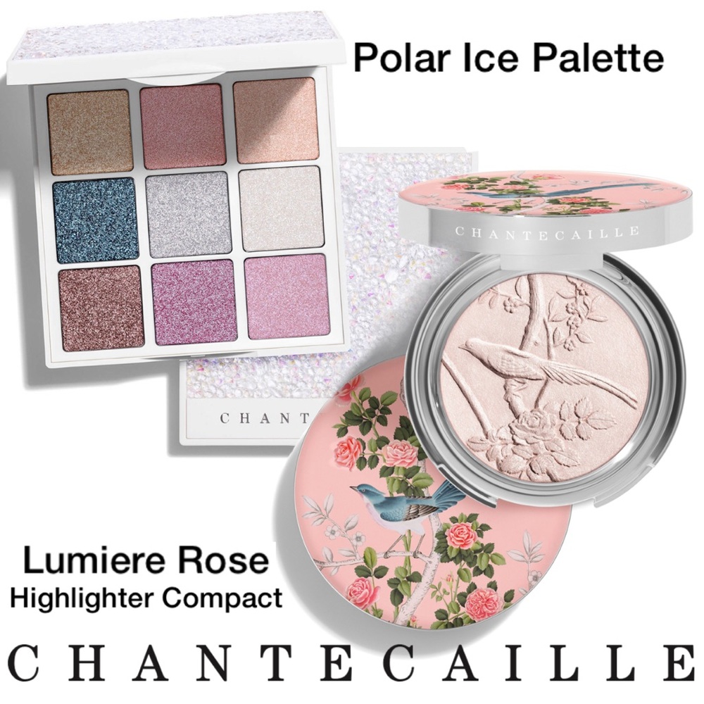 Chantecaille Polar Ice Eye Palette & de Gournay’s Highlight